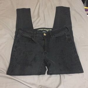 Black American eagle jeans 360 super stretch. Long